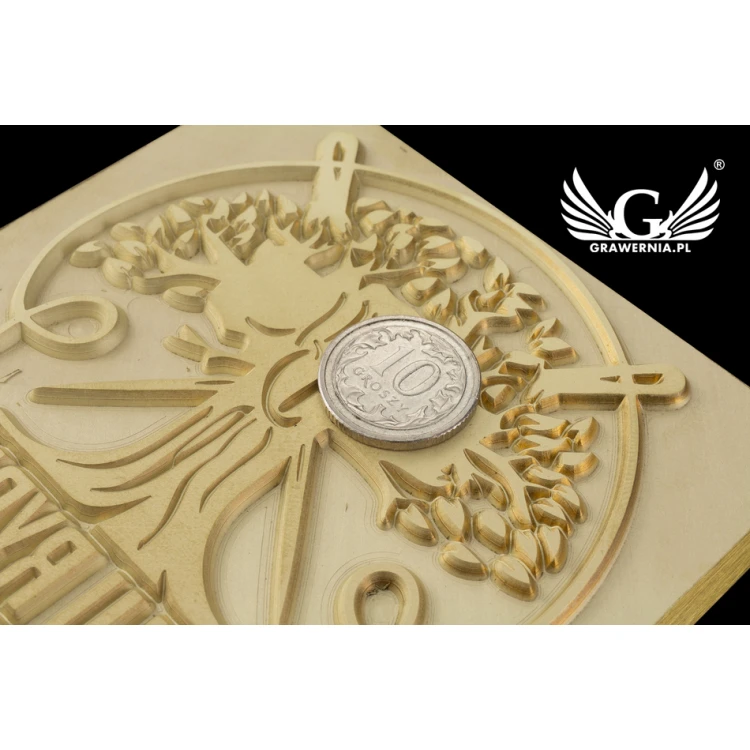 Stampf für das Prägen von Logos im Heiß- und Kaltverfahren - Matrizengröße: 82x93mm - CNC108