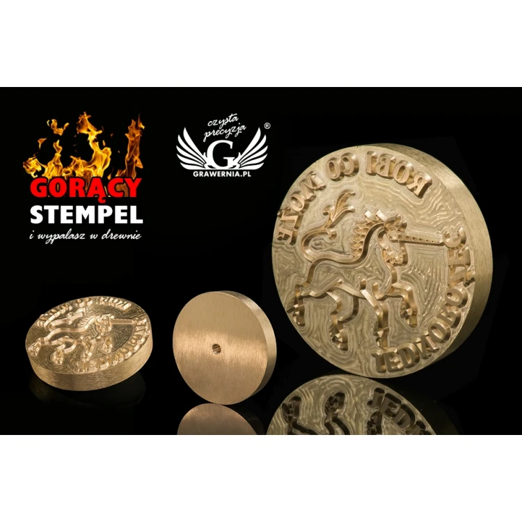 Stempel zum Prägen von Logos im Heiß- und Kaltverfahren - Matrizengröße: 80x80mm - CNC079