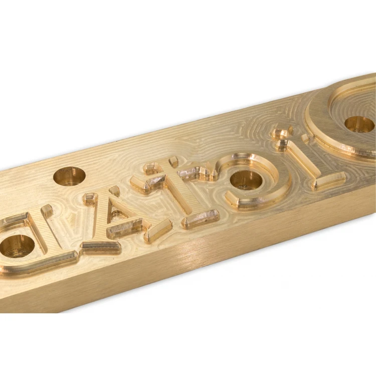 Prägestempel für Heißprägung von Logos - Matrizengröße: 253x56mm - CNC082