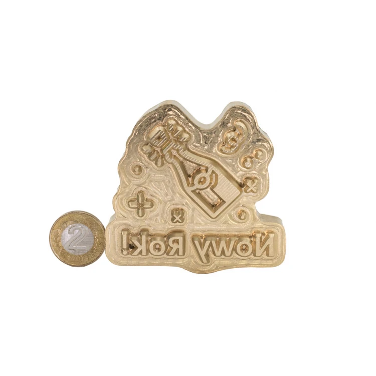 Stempel zum Prägen von Logos im Heiß- und Kaltverfahren - Matrizengröße: 66,5x63,2mm - CNC085