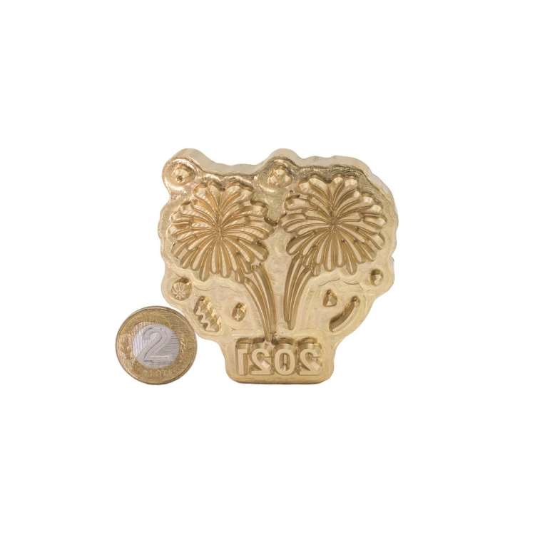 Stempel zum Prägen von Logos im Heiß- und Kaltverfahren - Matrizengröße: 61,8x61,5mm - CNC086