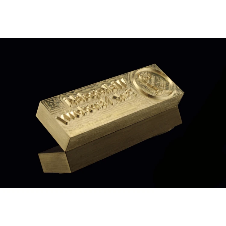 Stampfer zum Prägen von Logos im Heiß- und Kaltverfahren - Matrizengröße: 103x33mm - CNC