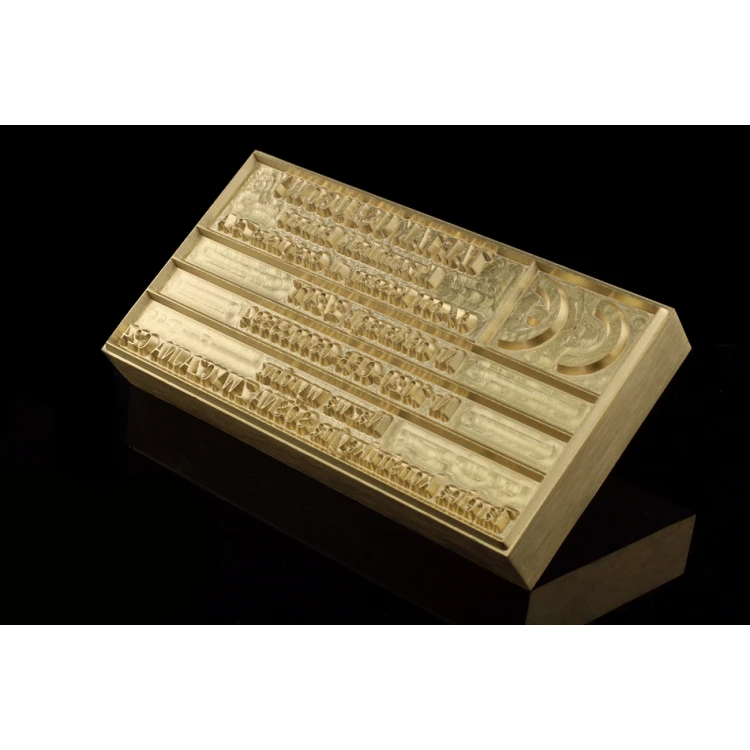 Stempel für Heiß- und Kaltprägung von Logos - Matrizengröße: 103x53mm - CNC