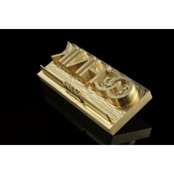 Stempel für Heiß- und Kaltprägung von Logos - Matrizengröße: 55x24mm - CNC