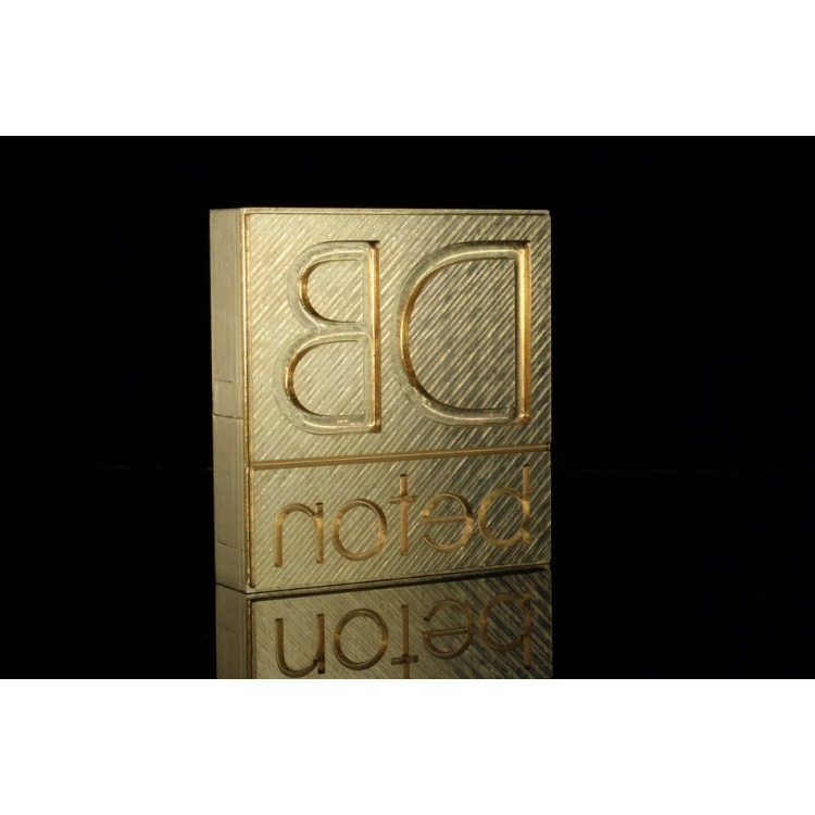 Stampfer zum Prägen von Logos im Heiß- und Kaltverfahren - Matrizengröße: 62x66mm - CNC