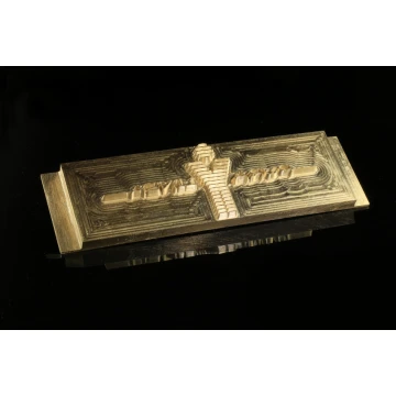 Stampfer zum Prägen von Logos im Heiß- und Kaltverfahren - Matrizengröße: 118x38mm - CNC