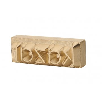 Stampf für das Prägen von Logos im Heiß- und Kaltverfahren - Matrizengröße: 18x6mm - CNC091