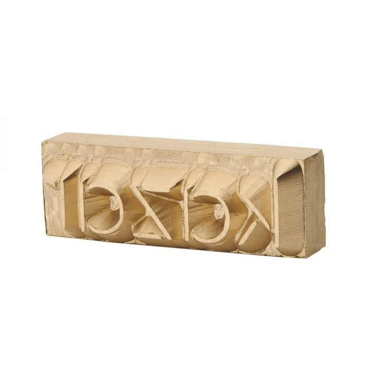 Stampf für das Prägen von Logos im Heiß- und Kaltverfahren - Matrizengröße: 18x6mm - CNC091