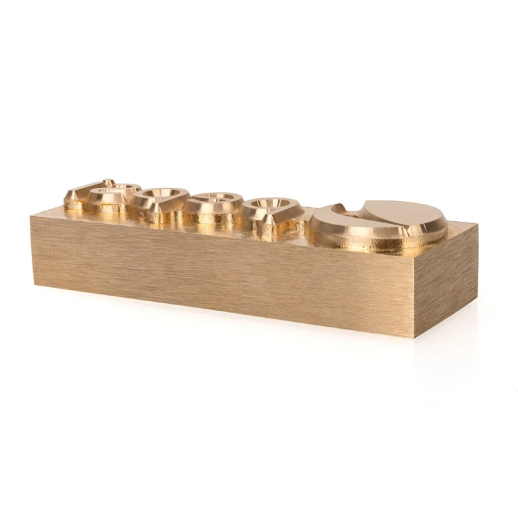 Stampf zum Prägen von Logos im Heiß- und Kaltverfahren - Matrizengröße: 73x28mm - CNC093