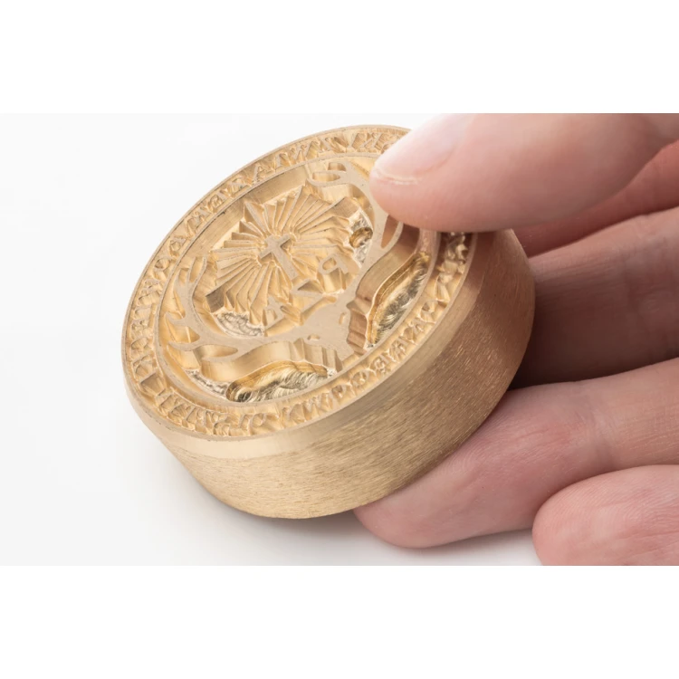 Stampf für Heiß- und Kaltprägung von Logos - Matrizengröße: 50x50mm - CNC094