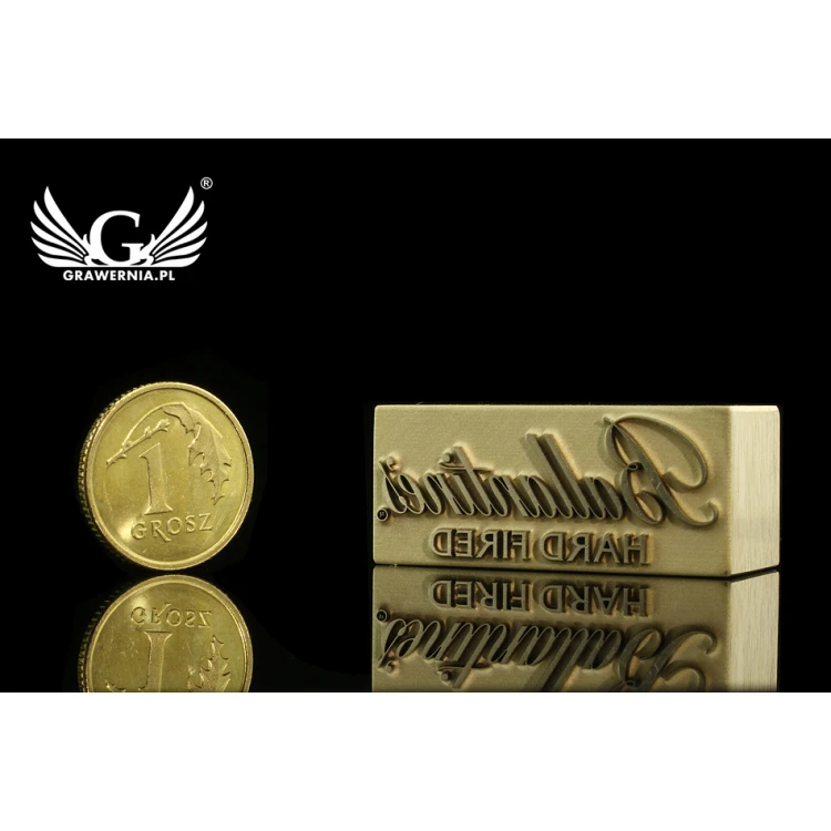 STEMPEL zum Heißprägen von Logos - Matrizengröße: 32x13,9mm - LASER