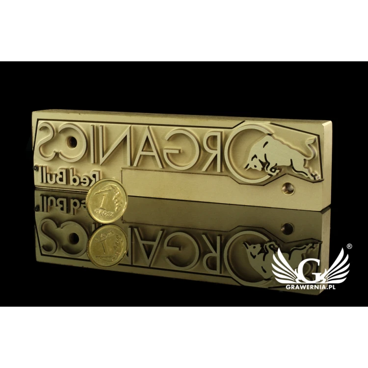 STEMPEL zum Heißprägen von Logos - Matrizengröße: 123x32mm - LASER