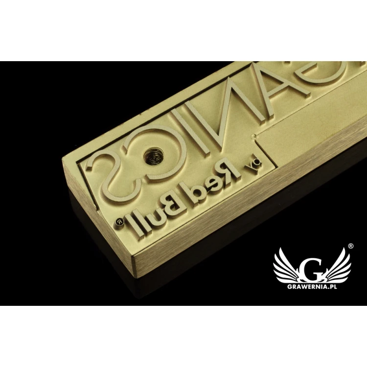 STEMPEL zum Heißprägen von Logos - Matrizengröße: 123x32mm - LASER