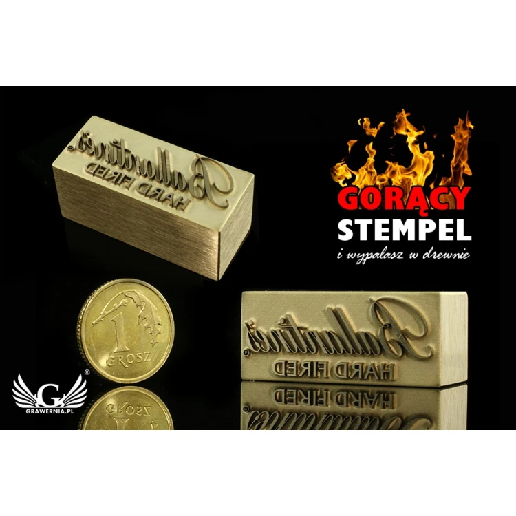 STEMPEL zum Heißprägen von Logos - Matrizengröße: 32x13,9mm - LASER