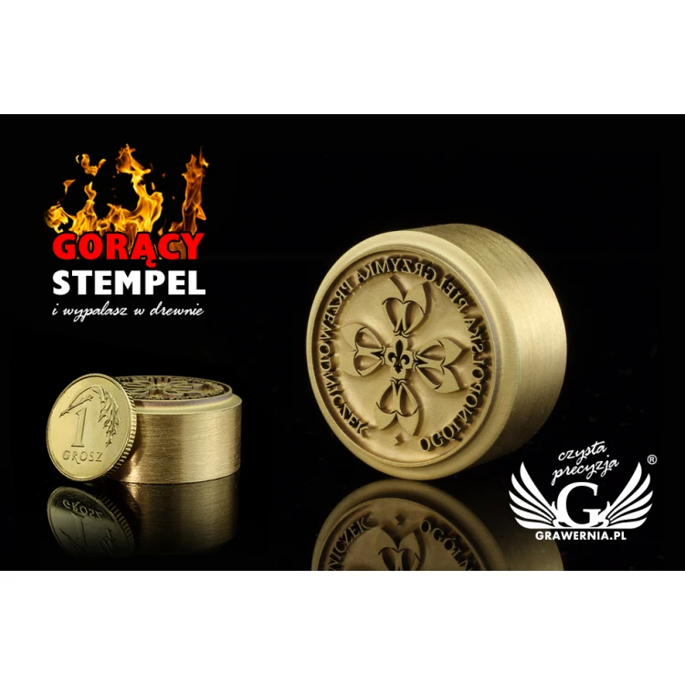 STEMPEL zum Heißprägen von Logos - Matrizendurchmesser: 25mm - LASER