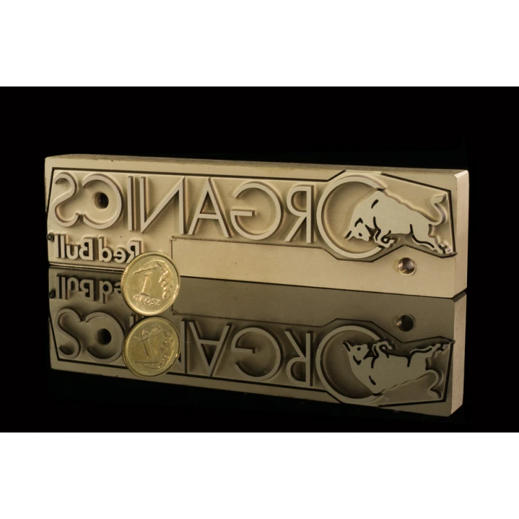 STEMPEL zum Heißprägen von Logos - Matrizengröße: 123x32mm - LASER