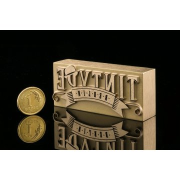 STEMPEL zum Heißprägen von Logos - Matrizengröße: 61x26mm - LASER
