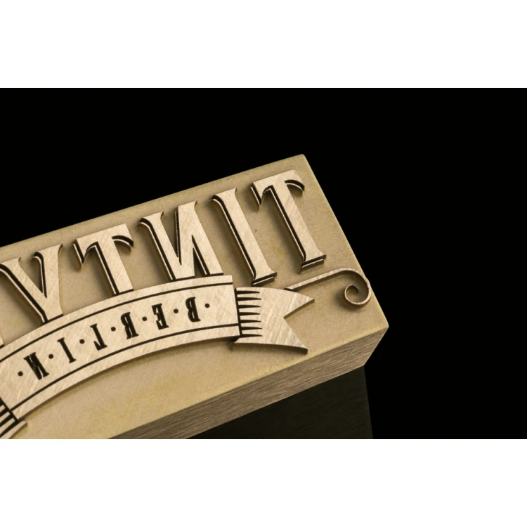 STEMPEL zum Heißprägen von Logos - Matrizengröße: 61x26mm - LASER