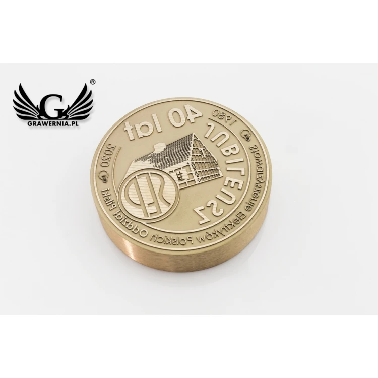 Messingstempel zum Abdrücken mit Tinte - Durchmesser 60mm - FIB074