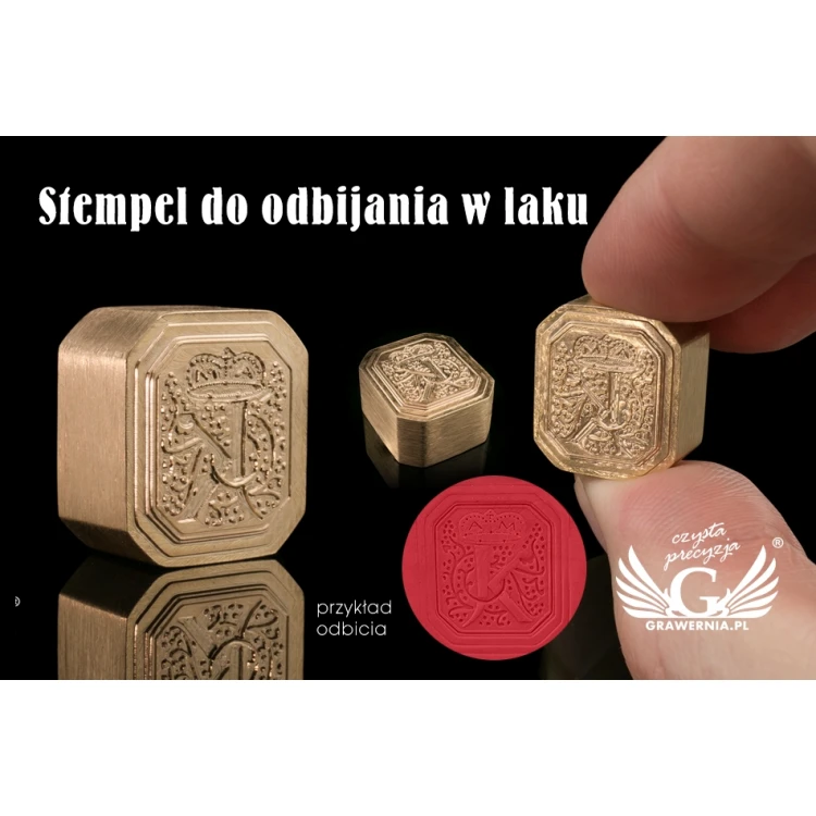 Messingstempel zum Prägen in Lack - CNC - Abm. 16x18mm - CNC076