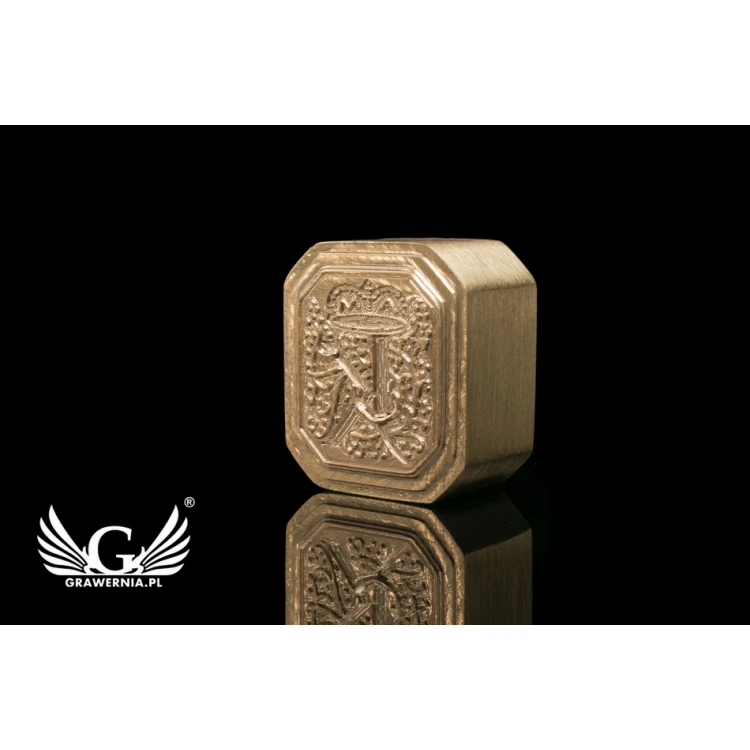Messingstempel zum Prägen in Lack - CNC - Abm. 16x18mm - CNC076
