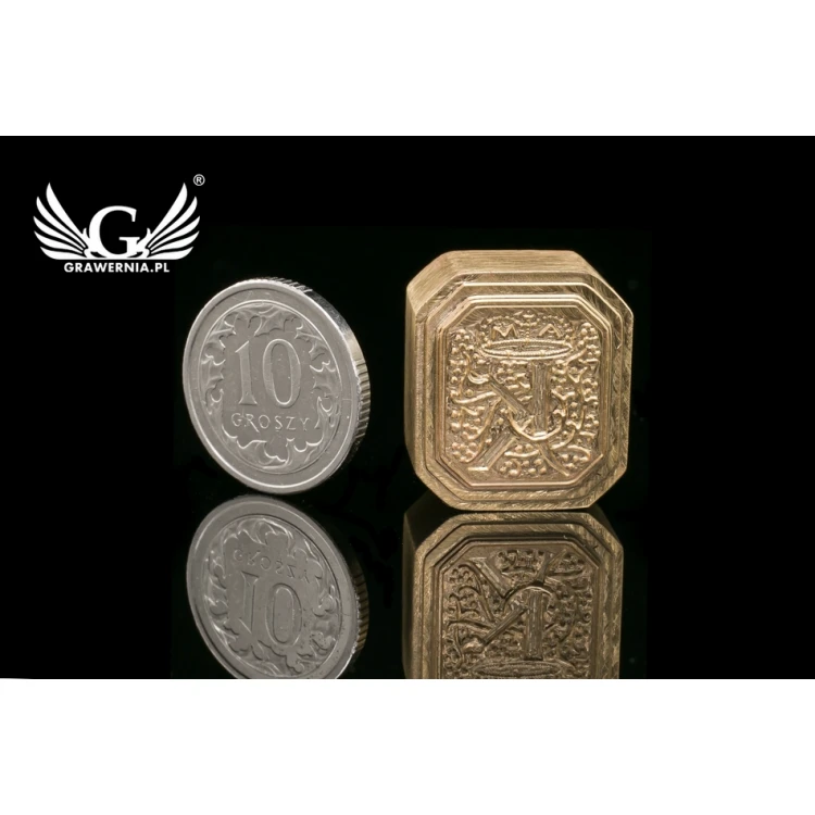 Messingstempel zum Prägen in Lack - CNC - Abm. 16x18mm - CNC076