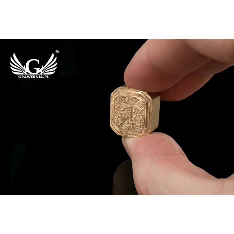 Messingstempel zum Prägen in Lack - CNC - Abm. 16x18mm - CNC076