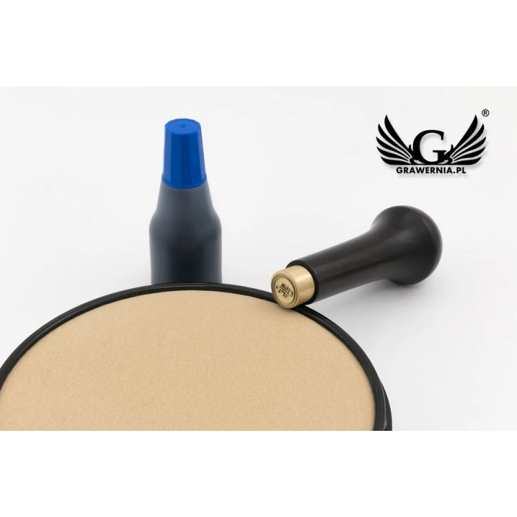 Messingstempel zum Abdrücken mit Tinte - Durchmesser 15mm - FIB081