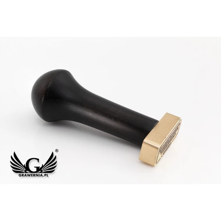 Messingstempel zum Abdrücken mit Tinte - Maße: 42x17mm - FIB082