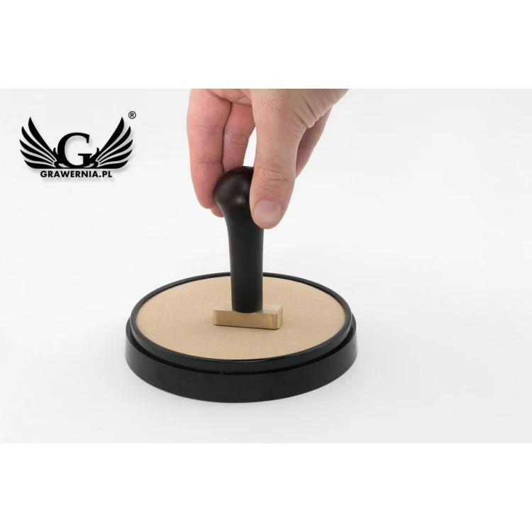 Messingstempel zum Abdrücken mit Tinte - Maße: 42x17mm - FIB082