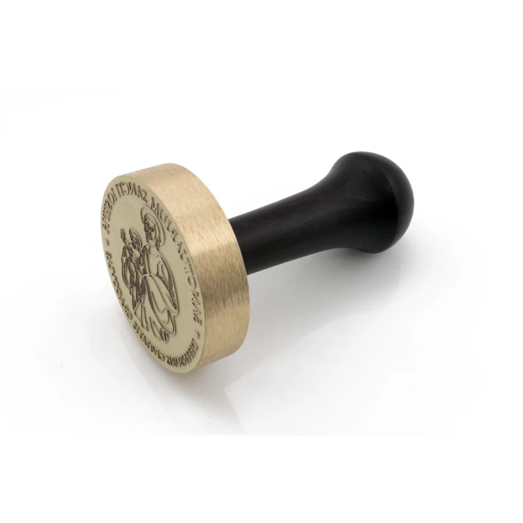 Messingstempel zum Abdrücken mit Tinte - Durchmesser 60mm - FIB075