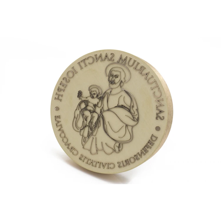 Messingstempel zum Abdrücken mit Tinte - Durchmesser 60mm - FIB075
