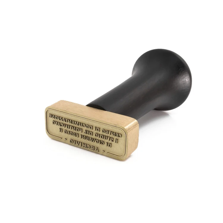 Messingstempel zum Abdrücken mit Tinte - Maße: 42x17mm - FIB082