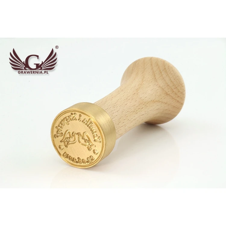 Hochzeitssiegel für Wachsstempel - CNC - Durchmesser 24mm