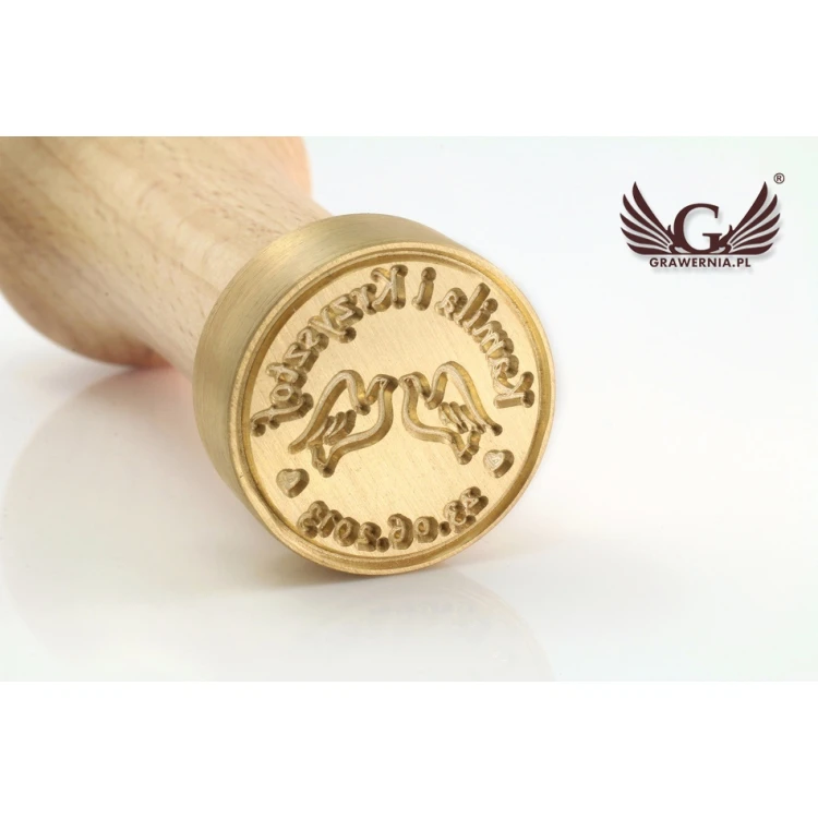 Hochzeitssiegel für Wachsstempel - CNC - Durchmesser 24mm