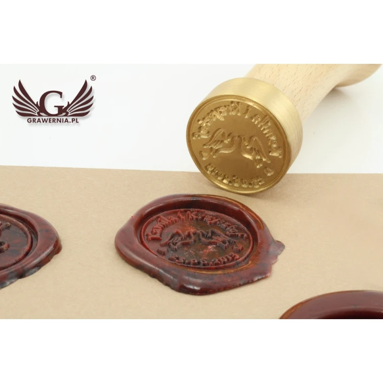 Hochzeitssiegel für Wachsstempel - CNC - Durchmesser 24mm