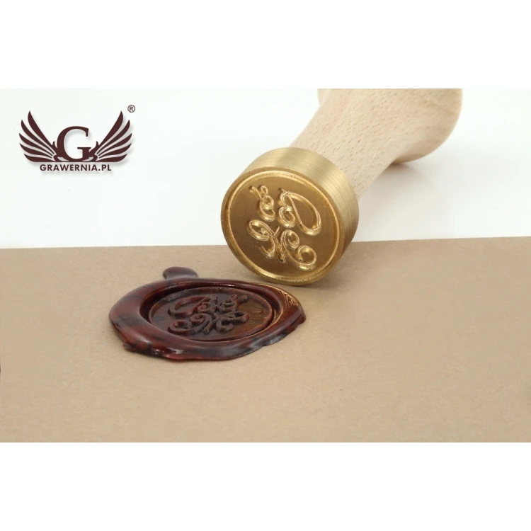 Hochzeitssiegel für Wachsstempel - CNC - Durchmesser 24mm