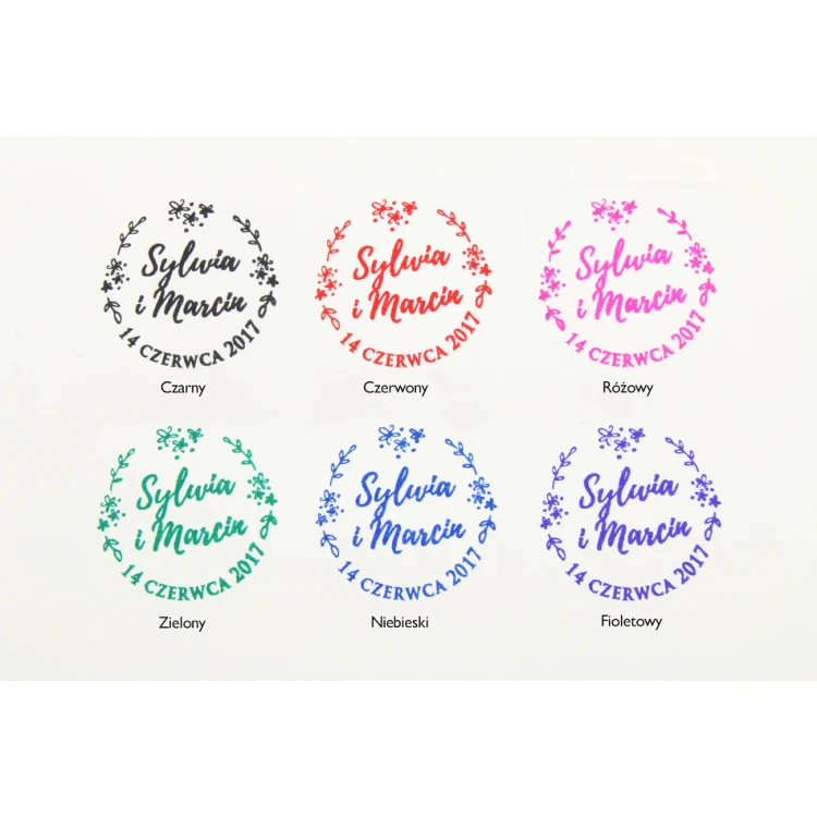 Hochzeitsstempel zum Abdrücken in Tinte - Abdruckdurchmesser 38mm