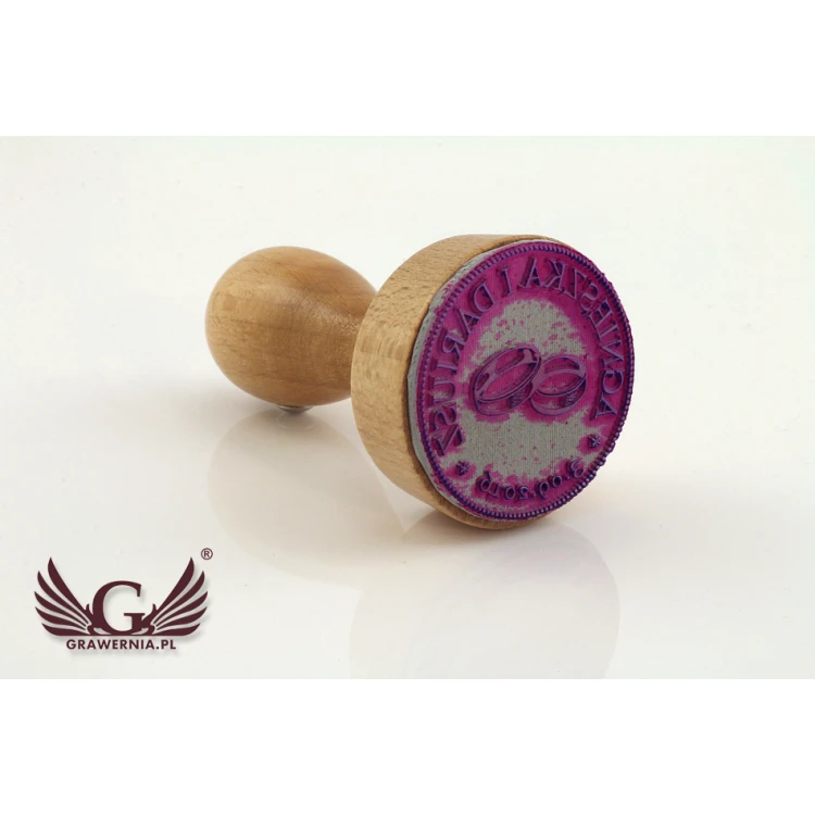 Hochzeitsstempel zum Abdrücken in Tinte - Abdruckdurchmesser 38mm