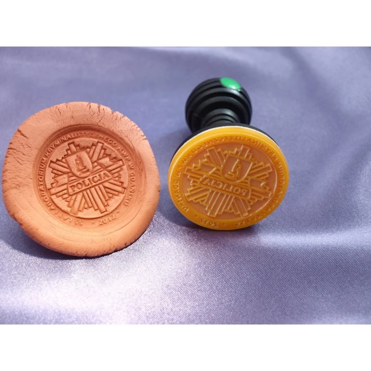 Akrylstempel 40mm Gravurtiefe etwa 1mm - Kunststoffgriff