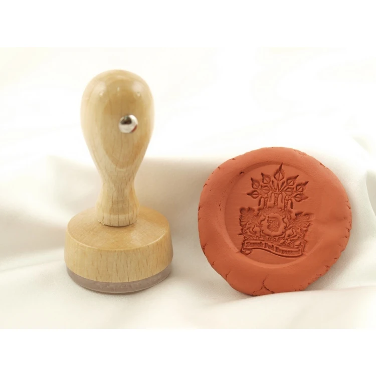 Akrylstempel 40mm Gravurtiefe etwa 1mm - Holzgriff