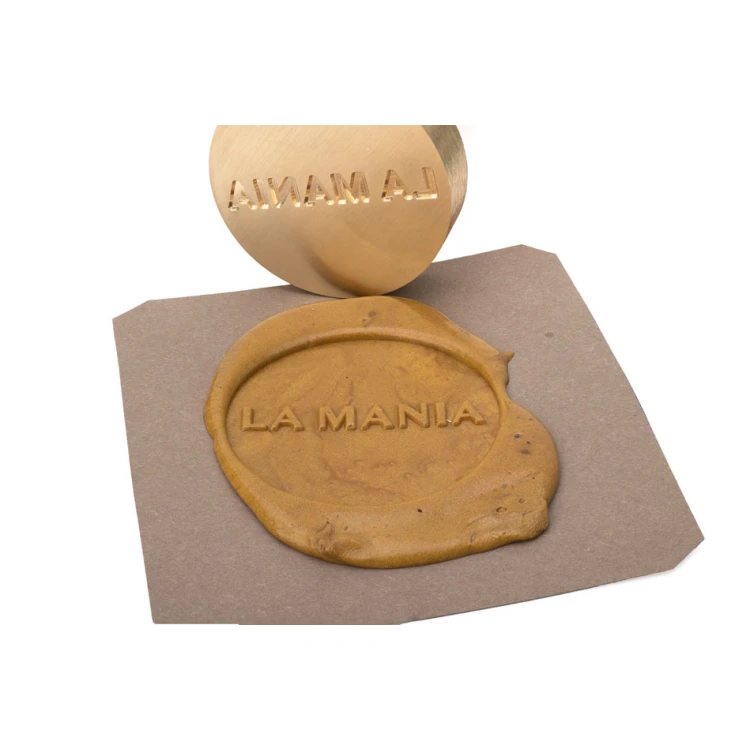 Siegelstempel mit Logo für Lackprägung - CNC - Durchmesser 40mm - CNC101