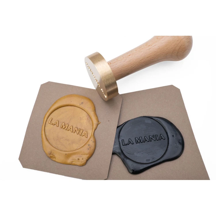 Siegelstempel mit Logo für Lackprägung - CNC - Durchmesser 40mm - CNC101