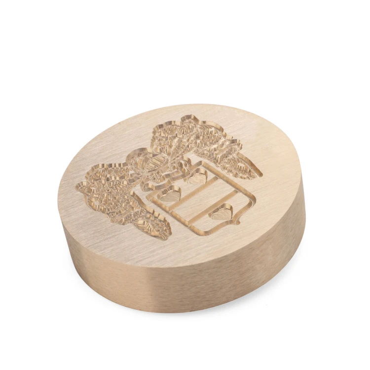 Siegelstempel mit Logo für Lackprägung - CNC - Durchmesser 38mm - CNC109