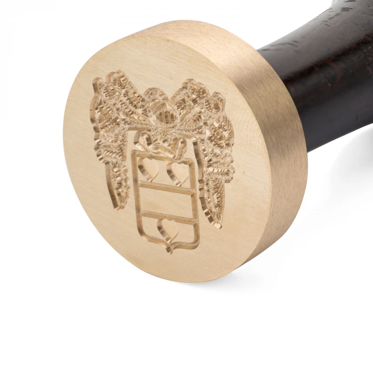 Siegelstempel mit Logo für Lackprägung - CNC - Durchmesser 38mm - CNC109