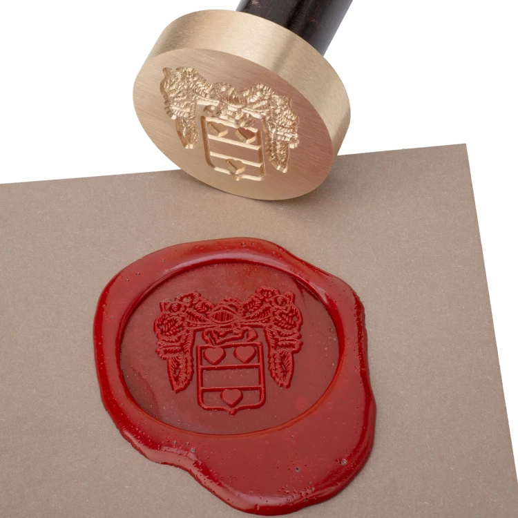 Siegelstempel mit Logo für Lackprägung - CNC - Durchmesser 38mm - CNC109
