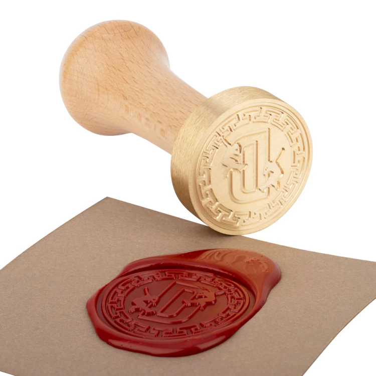 Siegelstempel mit Logo für Lackprägung - CNC - Durchmesser 38mm - CNC112