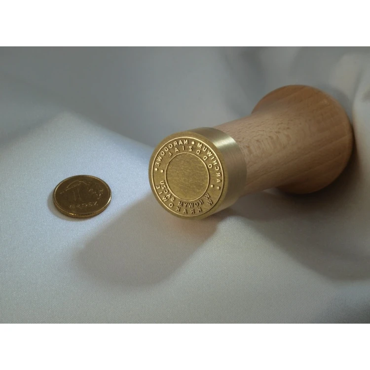 Messingstempel 22mm Gravurtiefe etwa 0,45mm