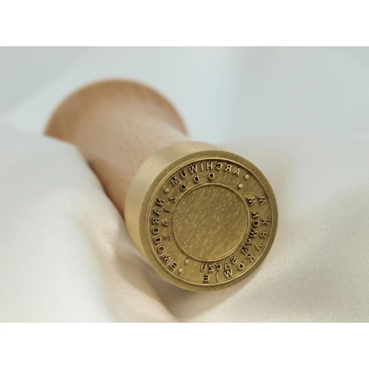 Messingstempel 22mm Gravurtiefe etwa 0,45mm