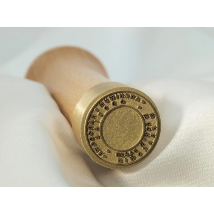 Messingstempel 22mm Gravurtiefe etwa 0,45mm